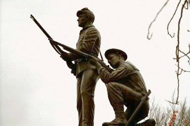 Civil War Soldiers and Sailors Monument in Congdon Park, Newport, Rhode Island