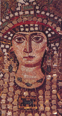 Foto - Busto da Imperatriz Theodora - Ravena