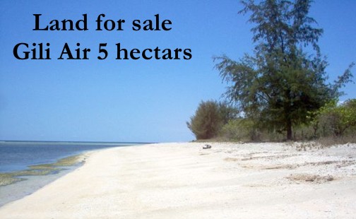 Properties land for sale Gili Air (isle)