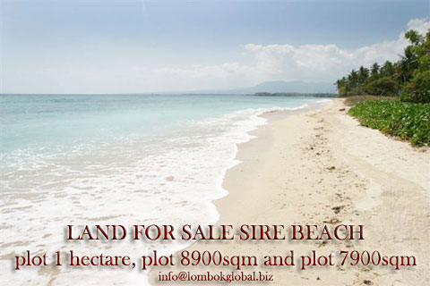 properties land for sale Sire Bay Beach Lombok Indonesia