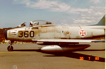 F-86F taking off for last flight in FAP