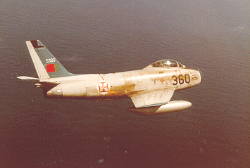 Farewell flight of the F-86F in FAP:1980.