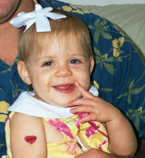 Taylor's 1st tatoo! October 2000