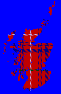 Scotland in Tartan form