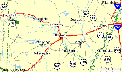 Map of Arkansas
