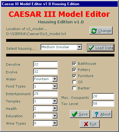 how to change screen resolution in caesar 3 game
