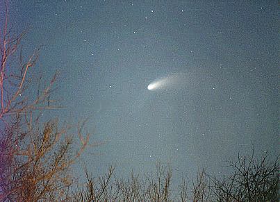 This is a picture I took of Comet Hale-Bopp in spring of 1996