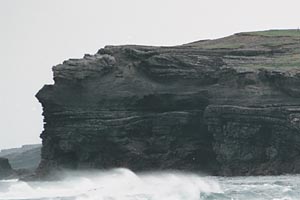 Cliffs of Kilkee and Surf
