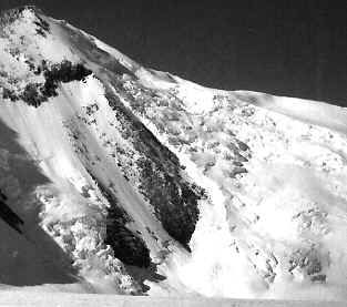 This glacier-overlook peak was dubbed "Snow White".