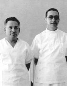 El Dr. Vides y el Dr. Altuve en febrero de 1962