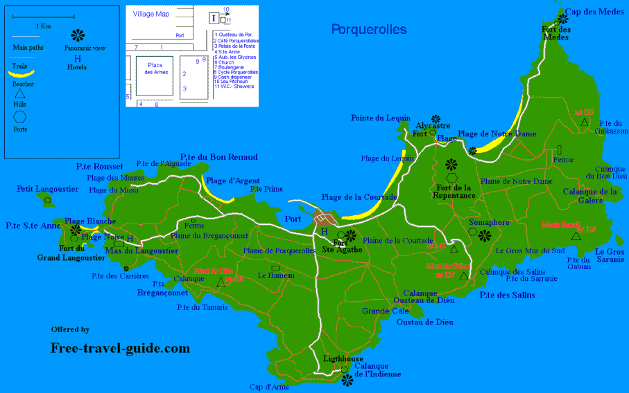 Map France Cities Hyeres Islands Map France Cities Hyeres Islands