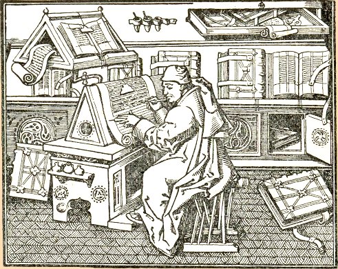 Jean Mielot, skrivare hos Filip den Gode, hertig av Burgund, 1456 [Paris Nationalbibliotek (MS. Fonds franais 9,198)]
