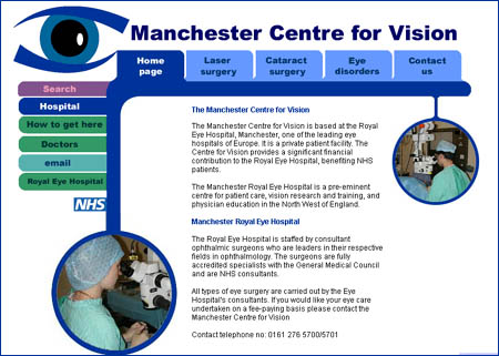centre for vision website