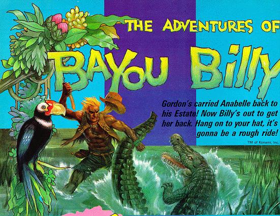 The Adventures of Bayou Billy Nintendo Power Drawing