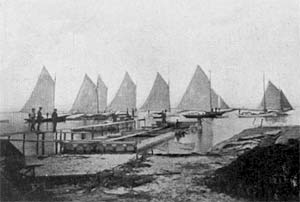 old oyster and clam boats