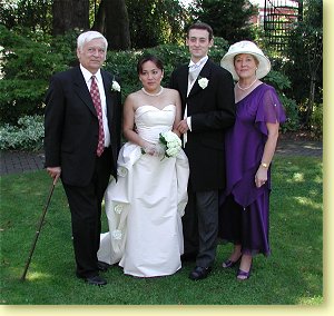 Yukiko & my parents (now in Cardiff)