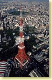 Tokyo Tower dominates the skyline
