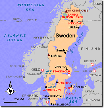 Sweden map..(Svensk karta)