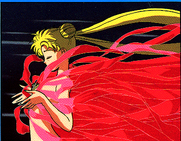 A detransformed Sailor Moon from the R movie