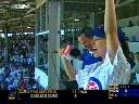 Shania sings 'Take Me Out To The Ball Game' during the seventh inning stretch of the Chicago Cubs vs Philadelphia Phillies game at Wrigley Field in Chicago, Thursday, July 24, 2003