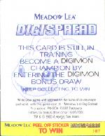 Meadow Lea Digimon Stickers 2000 Peeled