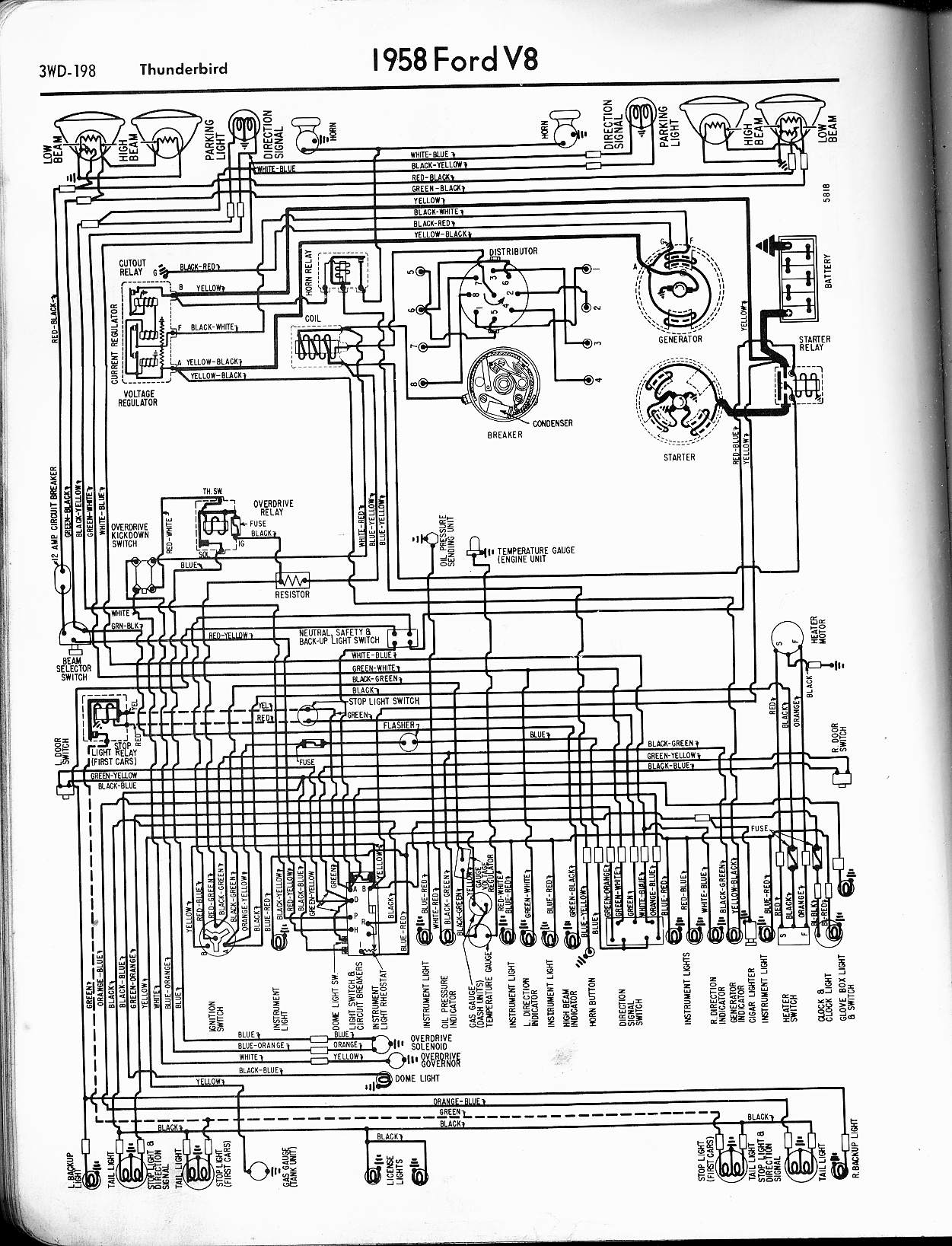 1960 Chevy Chevrolet 4 Wire Voltage Regulator Wiring Diagram from www.oocities.org
