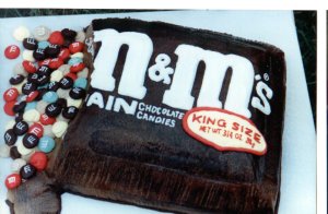 M & M cake