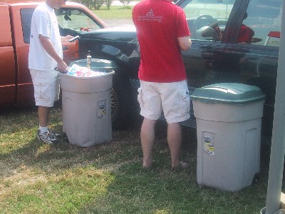 No officer we arent hiding 2 Kegs