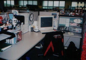 Troy's desk at Member Services