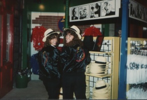 College students at the Dick Tracy gift shop