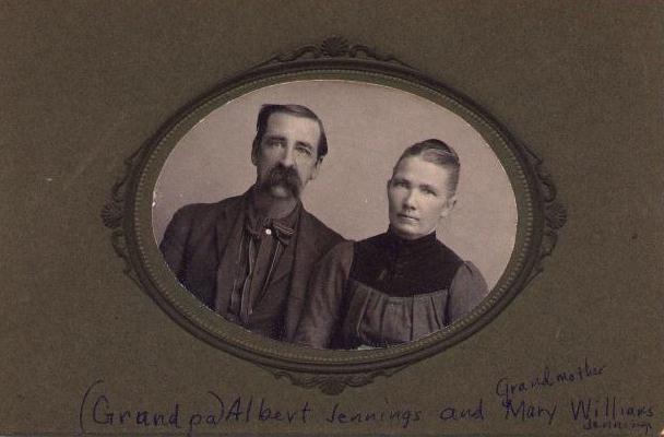 Photo of Albert Jennings and Mary his wife.