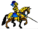 Knight in Armor with lance on Horseback