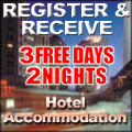 FREE HOTEL ACCOMMODATIONS!