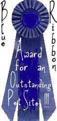Award for an Outstanding Pet Site