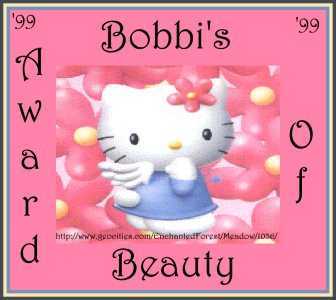 Bobbi's Award of Beauty