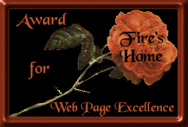 Fire's Home - Award for Web Page Excellence