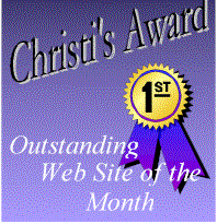 Christi's Award - Outstanding Website of the Month
