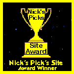 Nick's Pick's Site Award