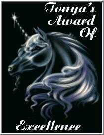 Tonya's Award of Excellence