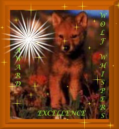 Wolf Whispers Award of Excellence
