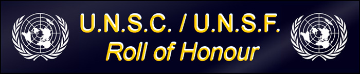 U.N.S.C. / U.N.S.F. Roll of Honour