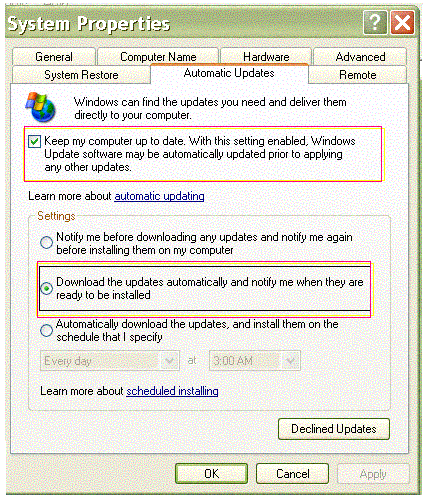 Automatic Update.
