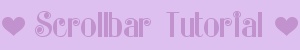 Scrollbar Tutorial