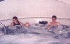Mae and Andy in whirlpool.gif (67320 bytes)