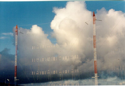 Antena transmisora de Onda Corta.