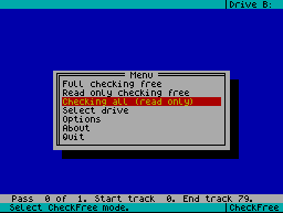 CheckFree: menu