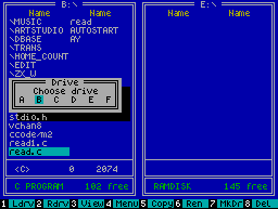 G.Shell: choose drive