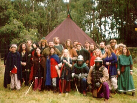 Some of the participants in the 15th Birthday celebrations of the Vlachernai Garrison, 1996.