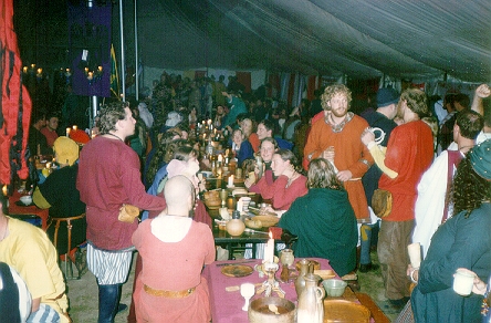 Varangians and other feasters at one of the feast at the Brisbane Conference, 1995