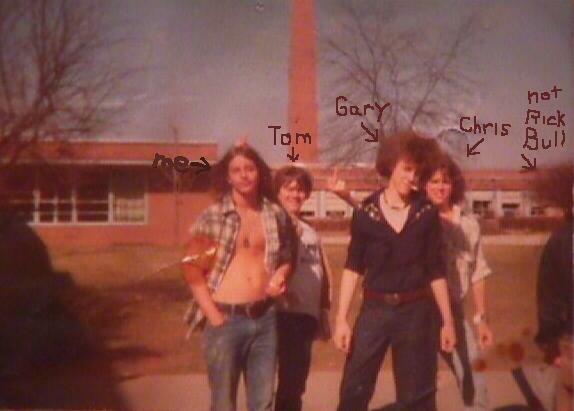 Me, Gary Hill, Tom McCabe, Chris Merideth U.A.H.S. March 1976
